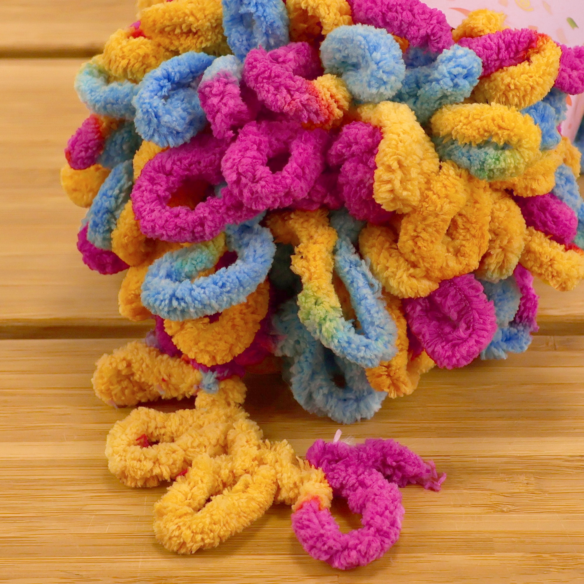 JubileeYarn Fun Finger Pride Loops Yarn - Jumbo Loop Yarn - 100g/Skein - Russo - 6 Skeins