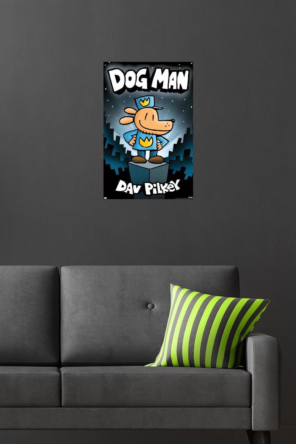 Dog Man - Book Cover (2016) Wall Poster, 14.725" x 22.375"