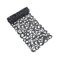 thumbnail image 1 of Freer Chemin de Table en Feutre Style Moderne Simple Napperon Motif Floral Remplacement Maison Restaurant Café Napperon de Bureau sous-Verre Gris Foncé, 1 of 9