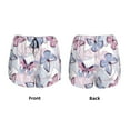 thumbnail image 5 of Vsdgher Butterflies in Pastel Print Women's Running Double Layer Shorts High Waisted with Pockets Elastic Yoga Workout Athletic Gym Sports, 5 of 8