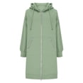 thumbnail image 7 of Lumtrix Long Hoodies for Women Zip Up Tunic Sweatshirt Cute Fall Jackets | Oversized Sweatshirt Travel Hoodie Lightweight Workout Jackets Mint Green XL, 7 of 7