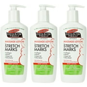 3 Pack Palmer Cocoa Butter Formula Massage Lotion for Stretch Marks, 8.5 oz Pump