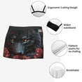 thumbnail image 4 of KLL Rose Full Moon Black Wolf Men's Cotton Boxer Briefs Underwear-Medium, 4 of 8