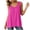 Hot Pink, variant on Qiopertar Women's Tank Tops Flowy Round Neck Sleeveless Solid Casual Loose Summer Tops Black XXL