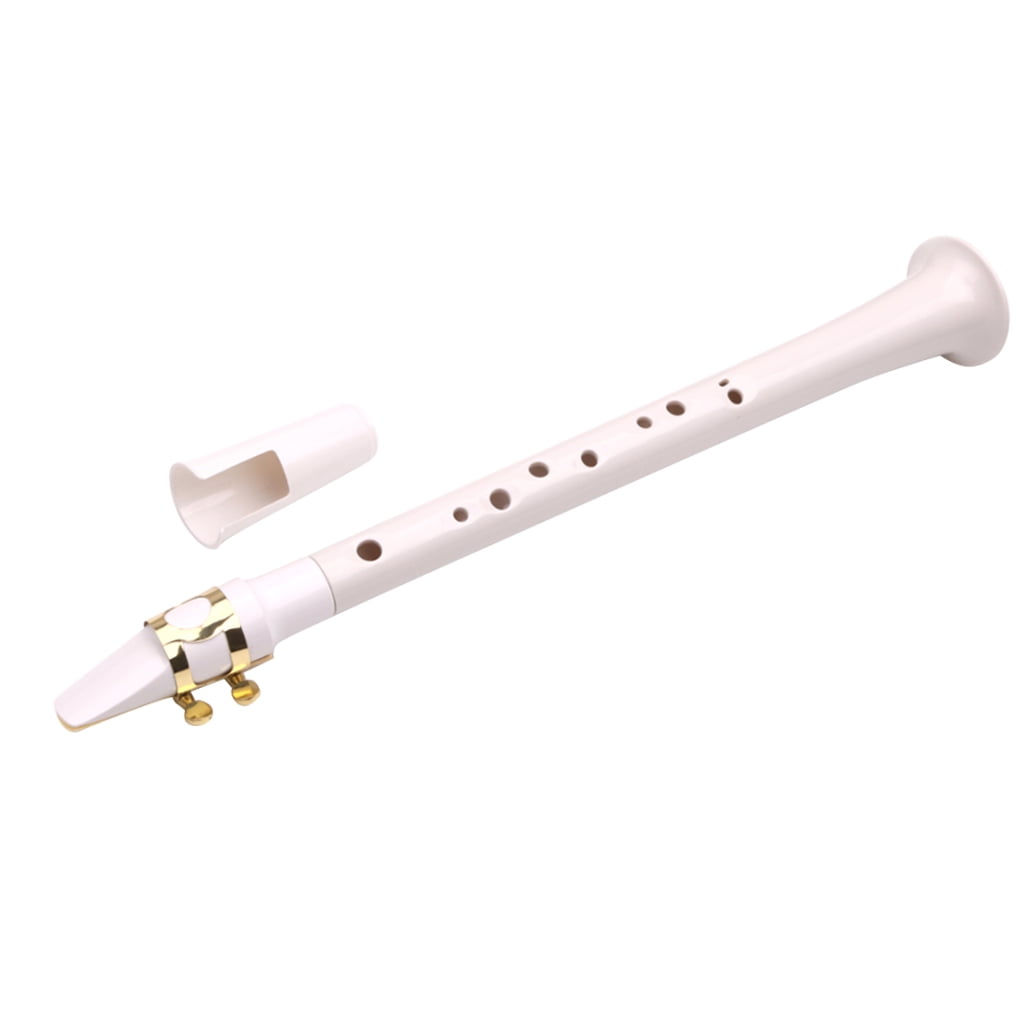 LOLIPPYY Little Saxophone White Portable Pocket Woodwind Instrument for Spiritual Music