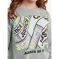 thumbnail image 4 of Justice Girls Long Sleeve Tee and Legging 3-Piece Set, Sizes (XS-XLP), 4 of 8