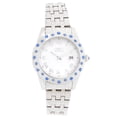thumbnail image 3 of 18978 Women's Angel Crystal Accented Bezel MOP Dial Steel Bracelet Watch, 3 of 3