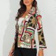 thumbnail image 5 of Puntoco Blazer de bolsillo con botones y solapa suelta para mujer Puntoco Puntoco-7222, 5 of 7