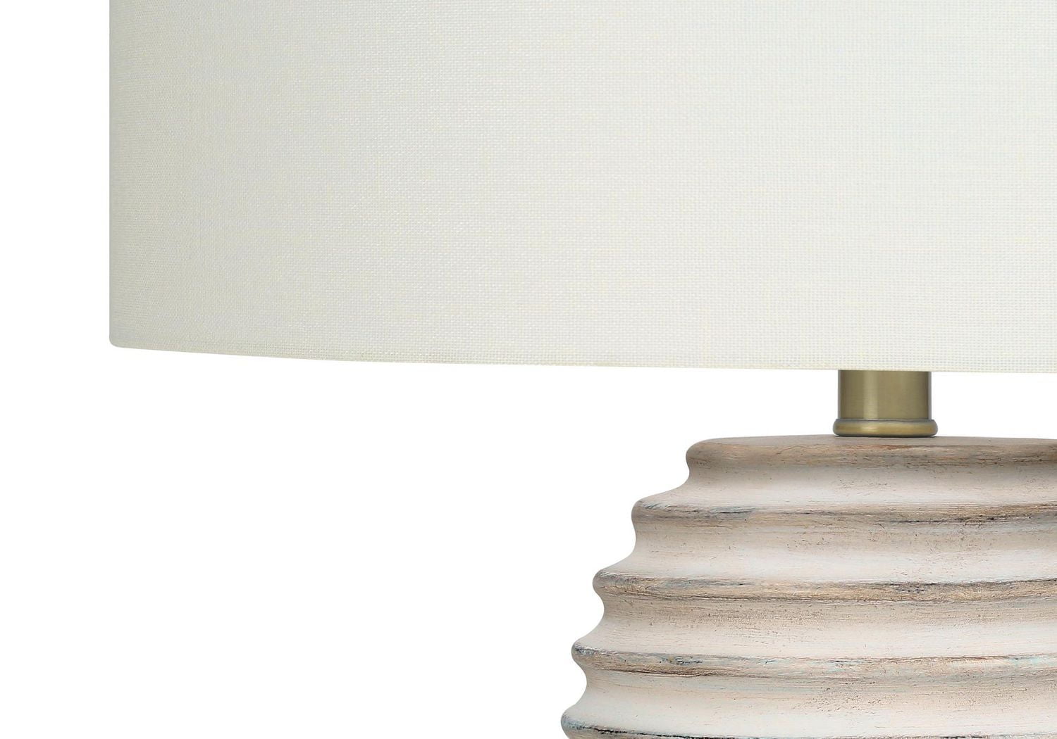 Monarch Specialties Lighting, 28"h, Table Lamp, Cream Resin, Ivory / Cream Shade, Transitional