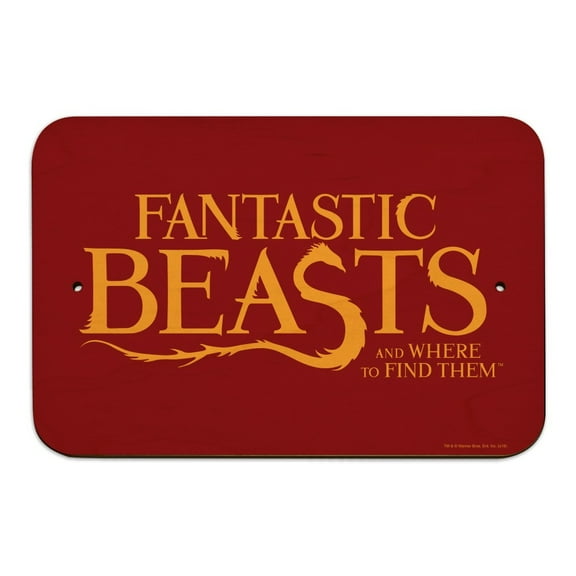 Fantastic Beasts and Where to Find Them Logo Home Business Office Sign