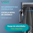thumbnail image 3 of Kit de Barbería Profesional VGR V-640 Clipper Y Trimmer Potencia de 9000 RPM, 3 of 7