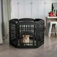 thumbnail image 6 of Dog playpen with gate, 4-piece pet exercise fence – indoor and outdoor puppy playpen, portable plastic pet fence, suitable for small and medium-sized dogs, foldable., 6 of 7
