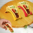 thumbnail image 4 of Sunjoy Tech 6/12Pcs Taco Holder Food Grade BPA-Free Oven Dishwasher Safe Stackable Colorful Individual Serving Chicken Roll Hard Taco Shell Stand Kit, 4 of 8