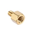 thumbnail image 5 of Uxcell Brass M2.5 5mm+4mm Male-Female Hex Standoff 100 Pack, 5 of 5
