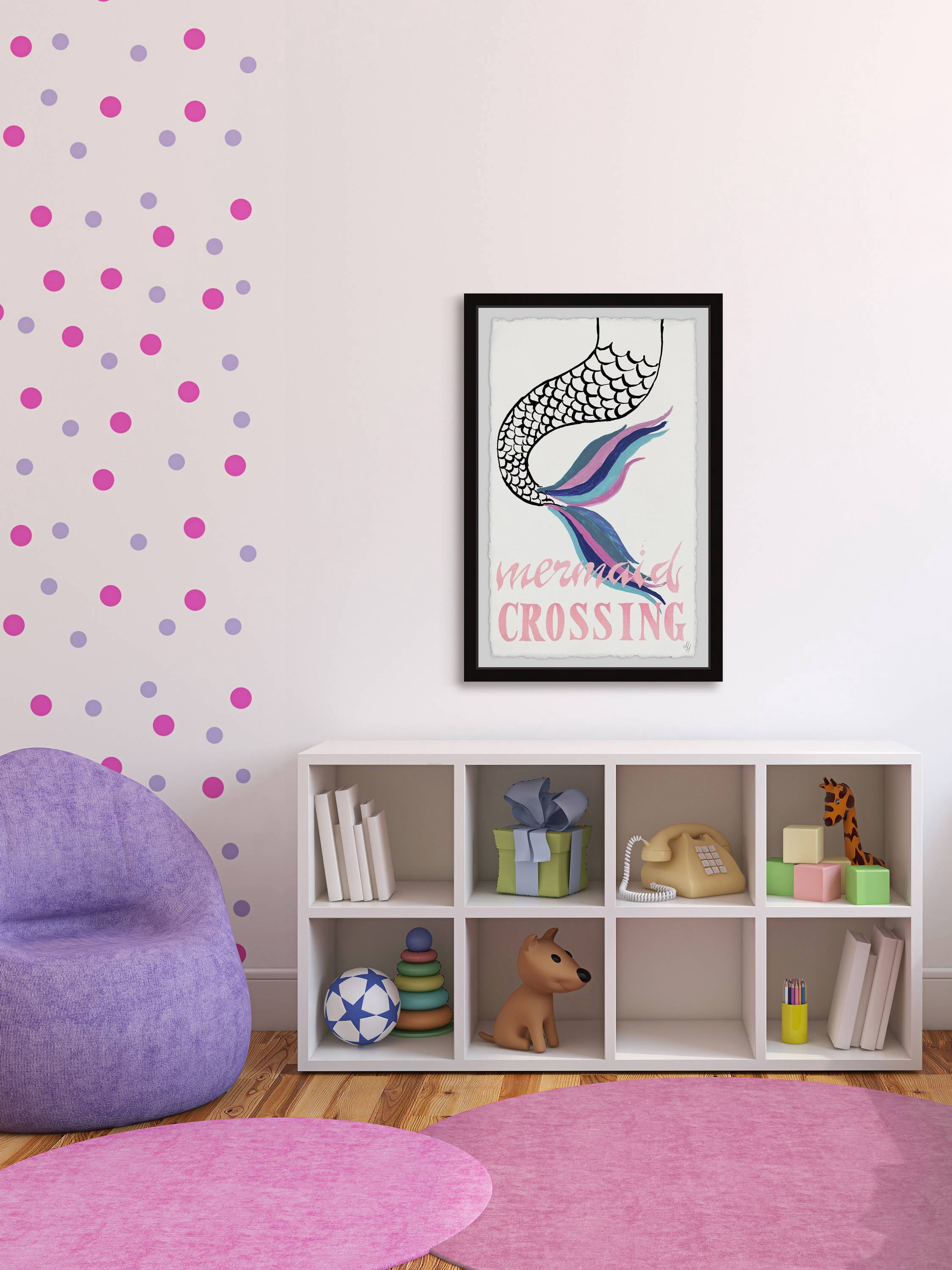 Marmont Hill Mermaid Crossing II Framed Wall Art
