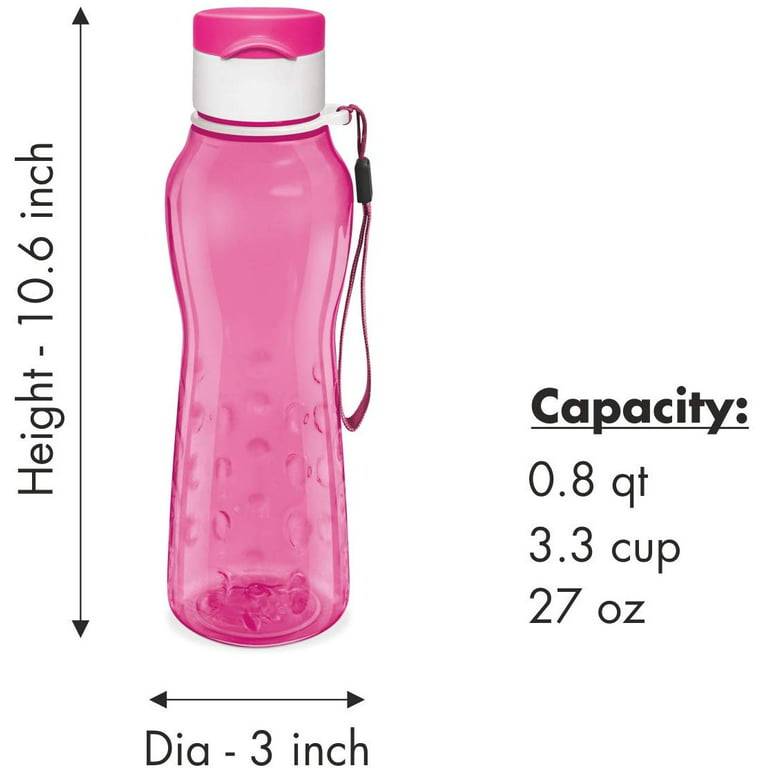 MILTON Water Bottle Kids Reusable Leakproof 12 Oz Plastic Wide