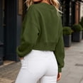 thumbnail image 5 of XuJwPNcy Crewneck Sweatshirts Women Lightweight Crop Tops Casual Basic Pullover Warm Comfortable Winter Clothes Outfit, 5 of 6