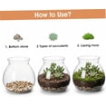 thumbnail image 2 of Terrarium Jar - 1800ml Closed Terrarium Container with Cork Lid for Succulents, Air Plants, Moss - High Borosilicate Glass Hydroponic Planter & Decorative Vase Glass Containers, 2 of 6