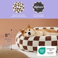 thumbnail image 5 of Donut Large Dog Bed - Round Cat Beds for Indoor Anti-Anxiety Calming Pet Beds, Washable Cute Modern Beds with Jacquard Shaggy Plush & Anti Slip Bottom, 36 Inch, 5 of 6