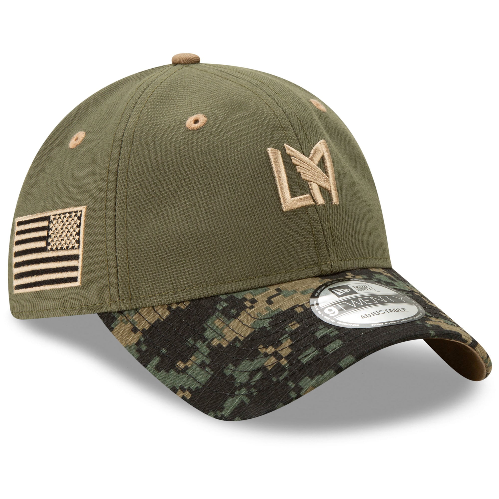 Men's New Era Green LAFC Military 