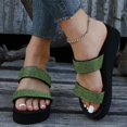 thumbnail image 3 of Vedolay Sandals for Summer Sandals Women Fashion Comfortable Back Zipper Sandals,Green 8.5, 3 of 5