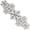 White Crystal, variant on Glass Beaded Table Runner - Elegant Handmade Dining Table Décor for Special Occasions (Black Ivory)