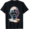 thumbnail image 1 of Camiseta de béisbol con máscara de béisbol para helados, goteando, 1 of 2