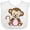 AA-White, variant on Inktastic Monkey Girls Baby Bib