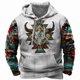 thumbnail image 1 of Sudadera con capucha y estampado tribal étnico vintage para hombre, jersey de manga larga, informal, ligero, ropa de abrigo cálida, 1 of 4
