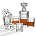 thumbnail image 1 of Godinger STU-45309 Plaid Decanter Set - 7 Piece, 1 of 1