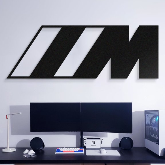 LaModaHome M Metal Car Emblem