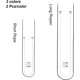 thumbnail image 3 of Cables de repuesto para silla de gravedad cero, 12 unidades, 3 colores, elásticos de goma con plancha, para encontrar cables de repuesto profesionales., 3 of 8