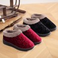 thumbnail image 4 of XIHAHA botas de invierno, zapatos de mujer, botas de nieve con estampado cálido, piel peluda, tela de algodón de terciopelo, botines cómodos, botines antideslizantes para ancianos, 4 of 5
