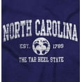 thumbnail image 2 of North Carolina Cute Footprints Beach Unisex Plus Fleece Graphic Hoodie Brisco Brands 3X, 2 of 5