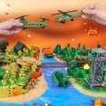 thumbnail image 4 of Set de juego militar Toy Army Men, 124 piezas, para niños de 3 a 12 años, 4 of 7