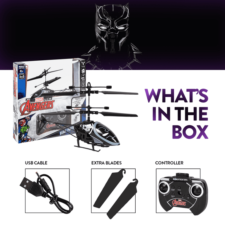 World Tech Toys Marvel Black Panther 2CH IR Helicopter - Walmart.com