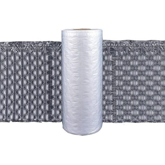 YUEWO 15.8"x12.6" Air Cushion Film Roll 985ft - 400mm x 320mm Perforated Bubble Wrap for Packaging Machine, Air Bubble Bags, Fragile Item Shipping Supplies,Compatible with Air Cushion Machine