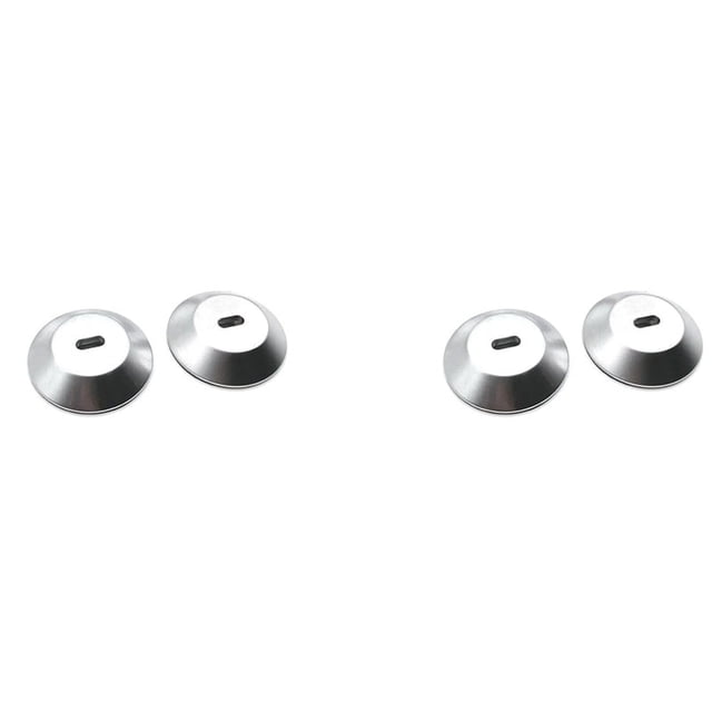 Adhesive Security Plate with Slot for Cables to Lock Down Laptops, Tablets, Monitors and Other Devices (Silver 4 Pack)