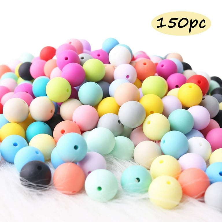 Let's Make 10pcs 10mm Silicone Beads Letter Alphabet Silicone Letter Beads  Bpa Free Silicone Beads DIY Teething Baby Teether