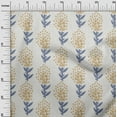 thumbnail image 3 of oneOone Polyester Spandex Light Brown Fabric Asian Block Floral Craft Projects Decor Fabric Printed By The Yard 56 Inch Wide, 3 of 4