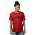 thumbnail image 4 of Daxton Vintage Western Arch Letters USA Cities Premium Short  Sleeves Tshits, Maryland - BlkRed, RedBlk, WhtRed, L, 4 of 8