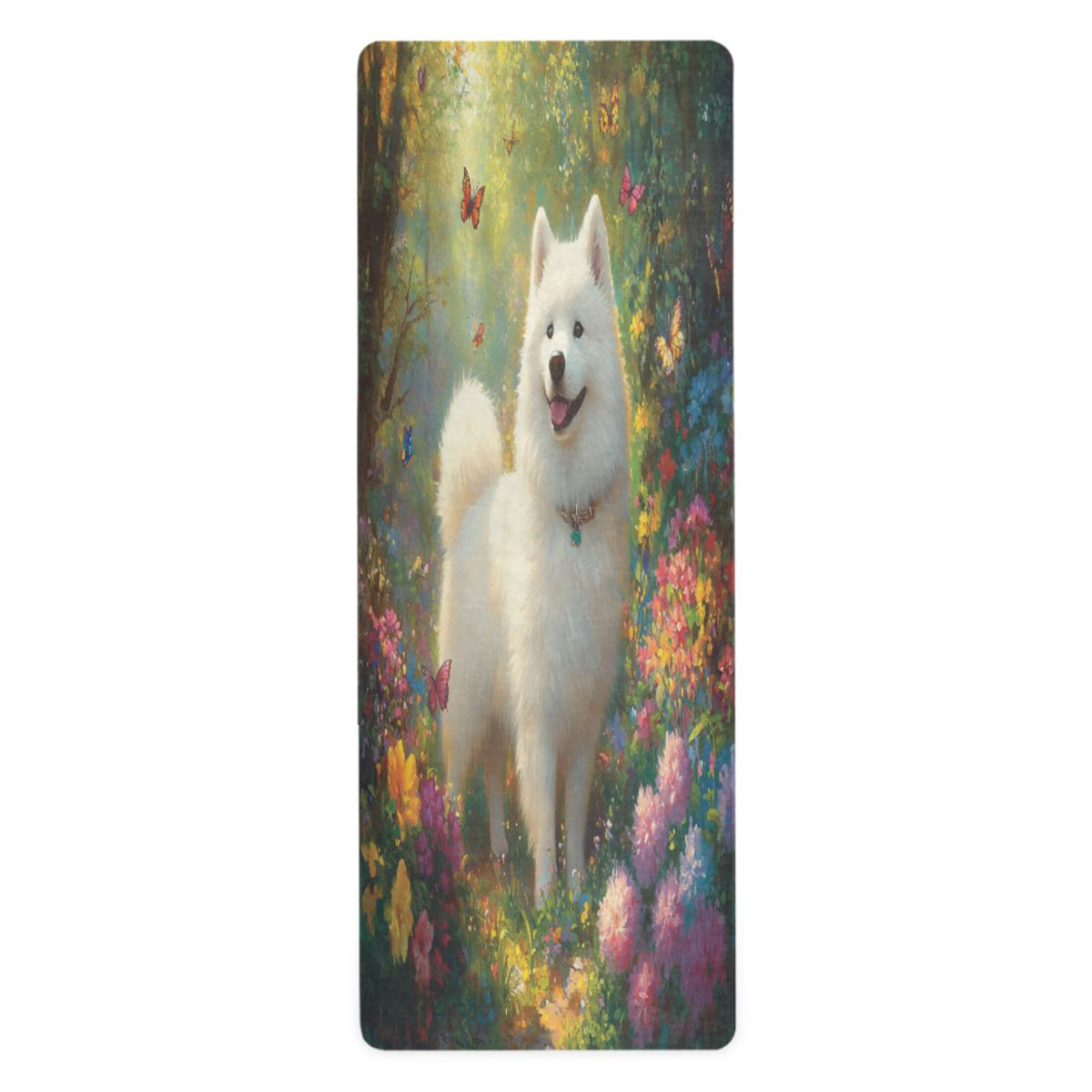 BZSMCE Yoga Mat Women Whimsical Canine Bliss Fitness Mat