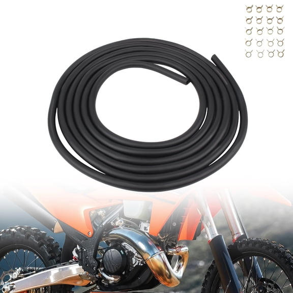 Motorcycle carburetor tuningt parts 1pc 3000mm Fuel Hose Fuel Hose with 20pcs Hose Clamps Flexible Elastic Gasoline Hose