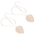 thumbnail image 2 of Shisuyan 2Pcs Curtain Tiebacks Rope Woven Leaf Shape Window Curtain Tie Back Home Decor, 2 of 8