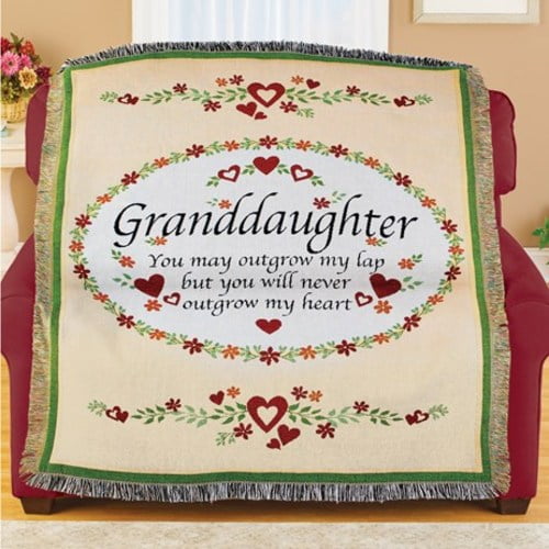 Granddaughter Heart Tapestry Throw Blanket - Walmart.com