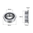 thumbnail image 2 of MF85-2RS Flanged Ball Bearing 5x8x2.5mm Double Sealed Chrome Steel Flange Bearings, 4 Packs, 2 of 5