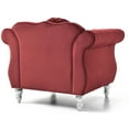 thumbnail image 6 of Glory Furniture Hollywood Velvet Chair in Burgundy, 6 of 6