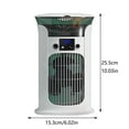 thumbnail image 3 of uhnmki USB Air Cooler With Humidifier & Mist Spray 800ml Water Tank Portable Quiet Desktop Fan Personal Fan For Home, 3 of 8