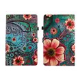 thumbnail image 4 of TPU Shell Case for Samsung Galaxy Tab A7 10.4 2020 SM-T500/T505/T507 Pnk Flower Paisley Slim Cover PU Leather Folio Stand Multi Viewing Angle & Anti-Slip 3 Card Slots Elastic Band Stylus Loop, 4 of 7