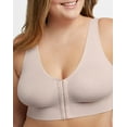 Hanes Just My Size Pure Comfort FrontClose Seamless Bra Sandshell 5X